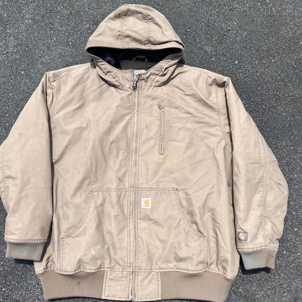 Carhartt Mens Duck Canvas Quilted Lined Barn Coat Size 3XL
